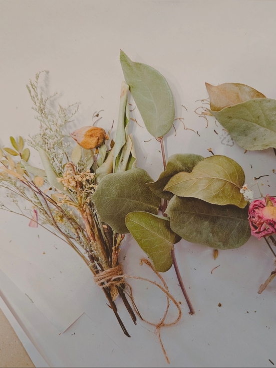 Rustic Pink and Green Faux Dried Bouquet by - Picture 9 of 11